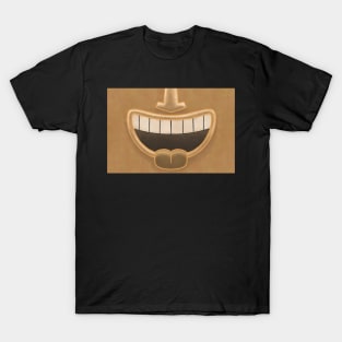 Caramel Tiki Smile Mask! T-Shirt